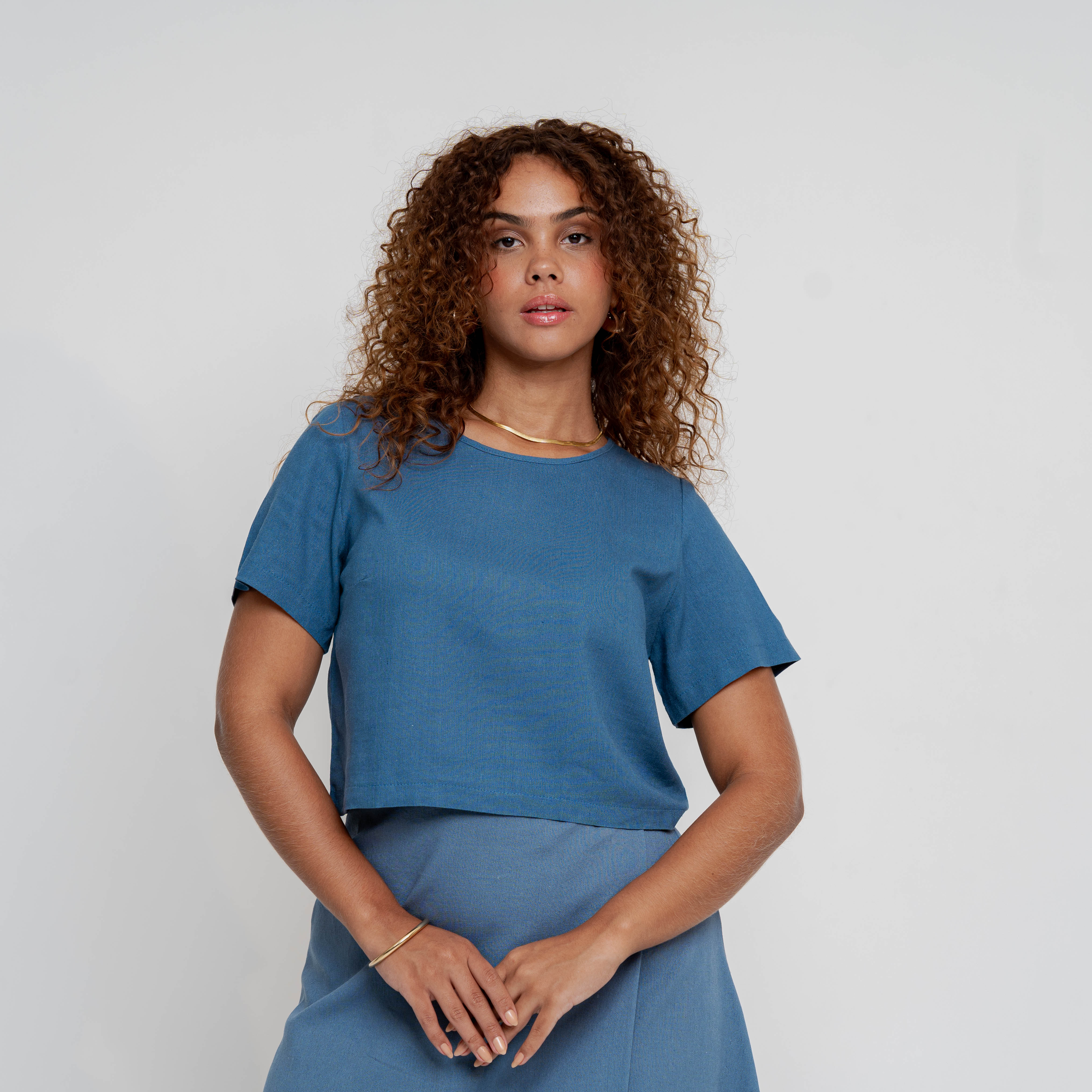 Blusa Carinho Azul