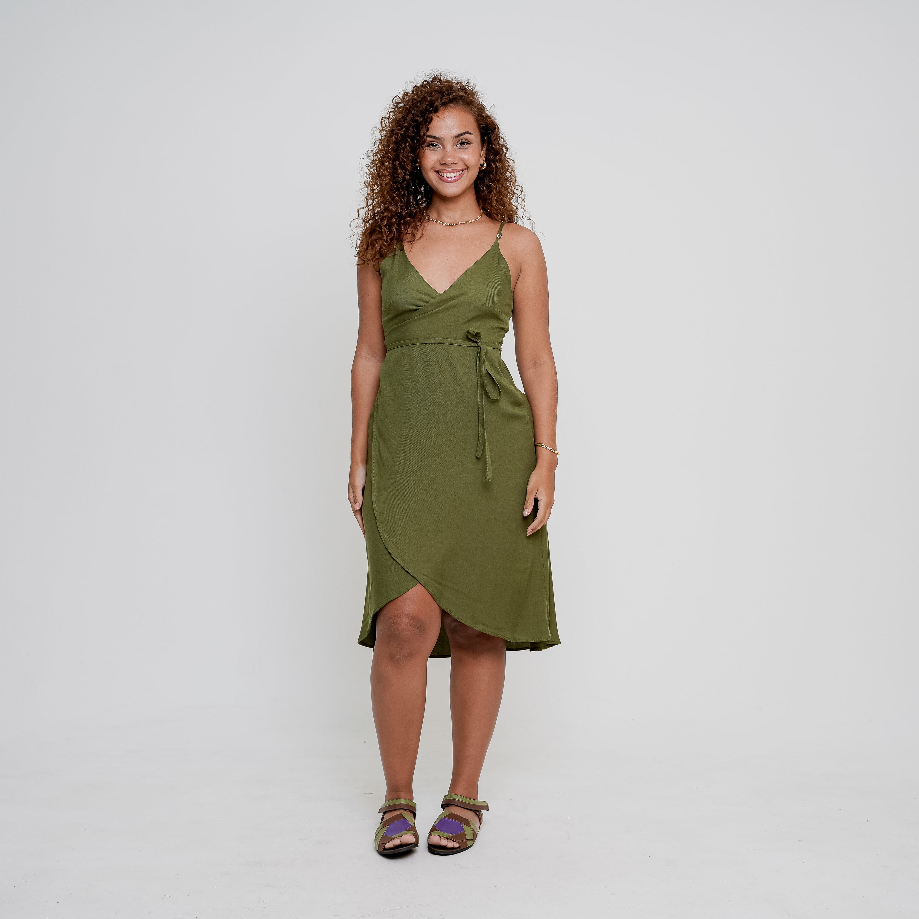 Vestido Brisa Verde Militar