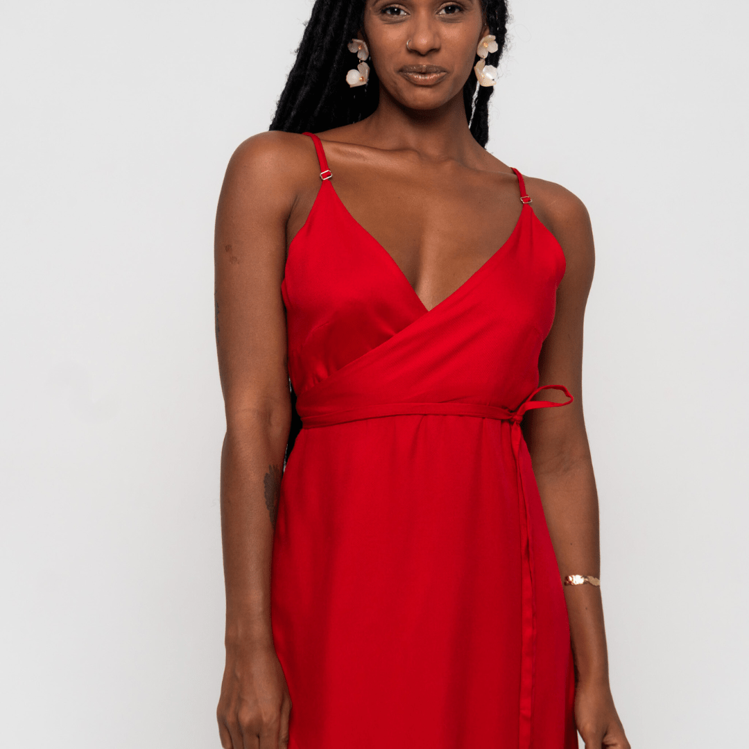 Next red wrap sales dress