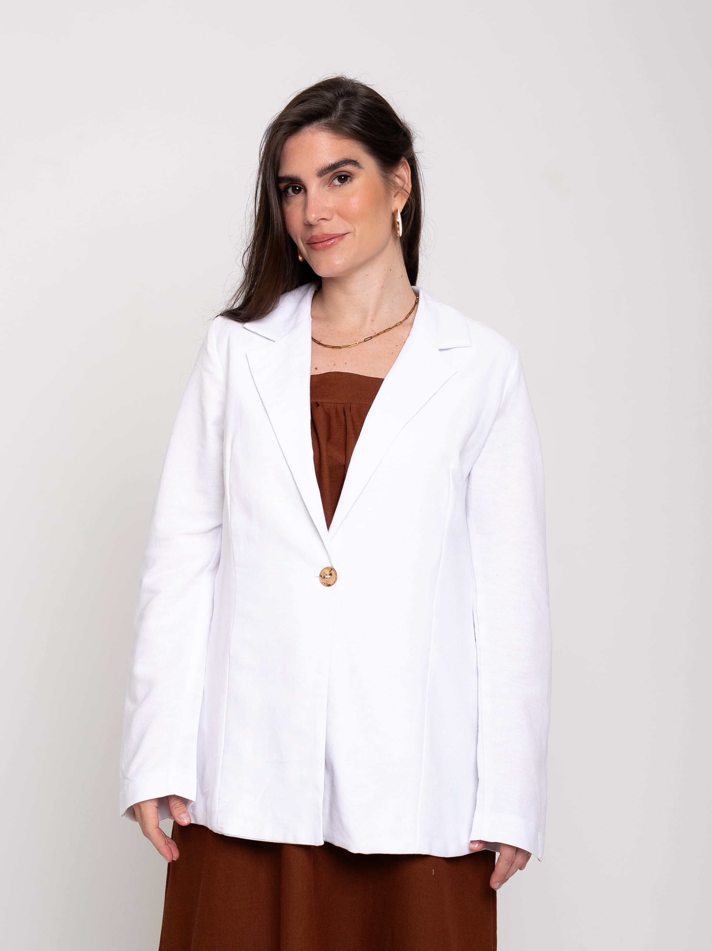 Blazer Aconchego Branco // Tecido sustentável 