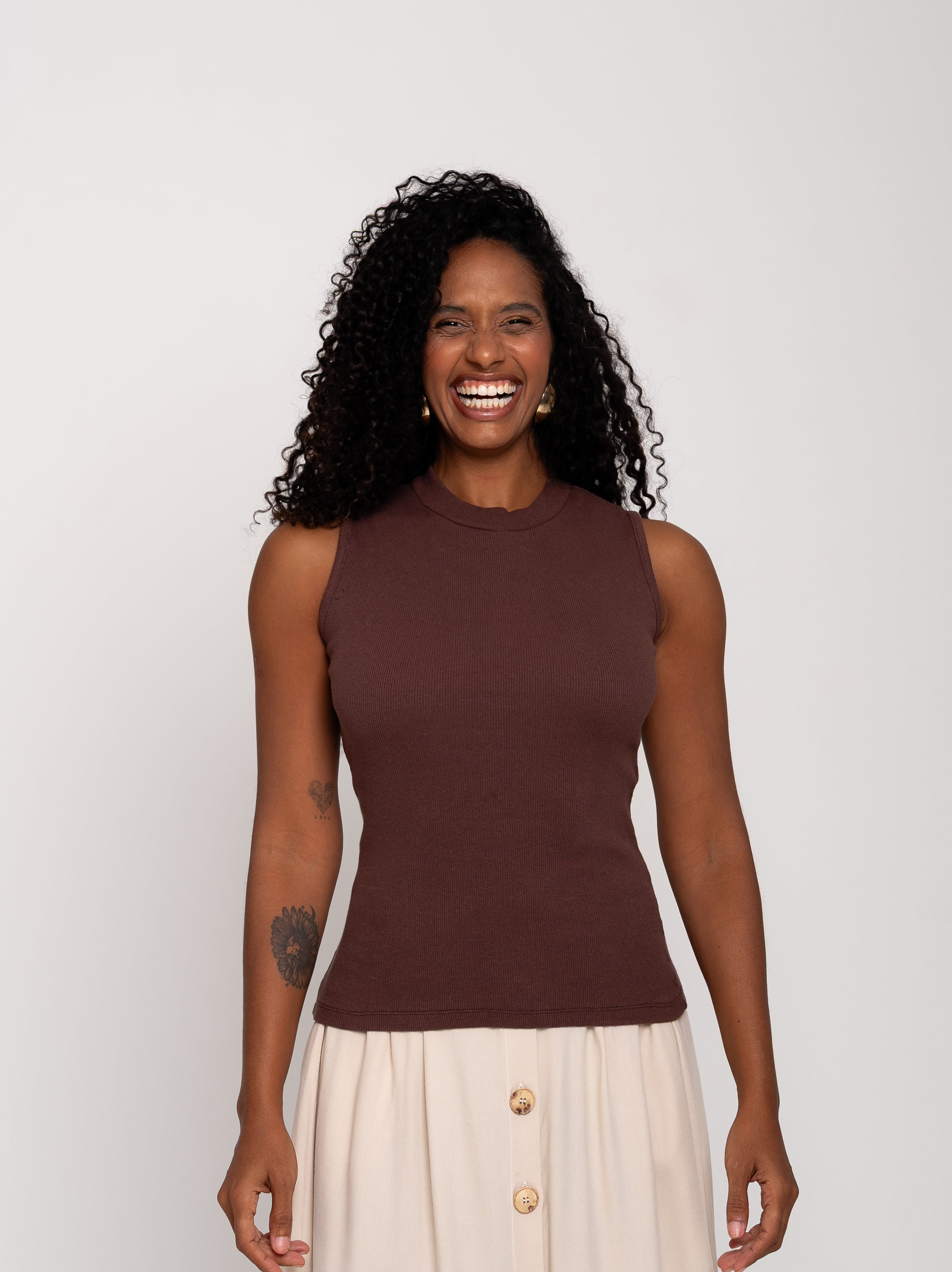 Blusa Acalento Marrom