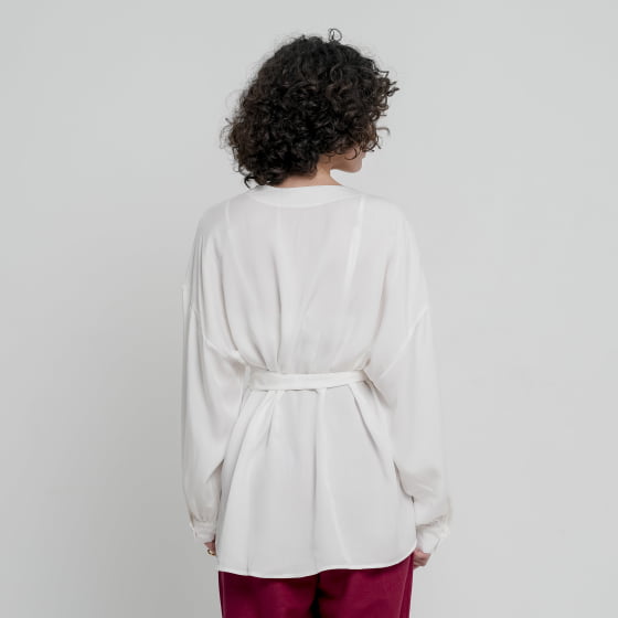 Blusa Kimono Encanto Branca