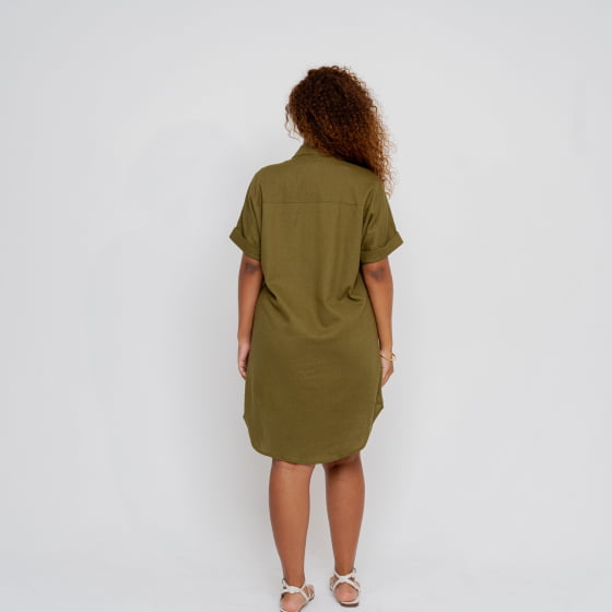 Chemisie Oversized Enlace Verde Oliva