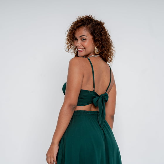 Cropped Unic Verde Escuro