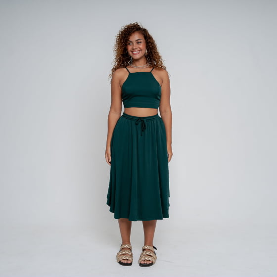 Cropped Unic Verde Escuro