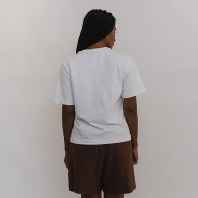 T-shirt Afeto Branca // algodão BCI