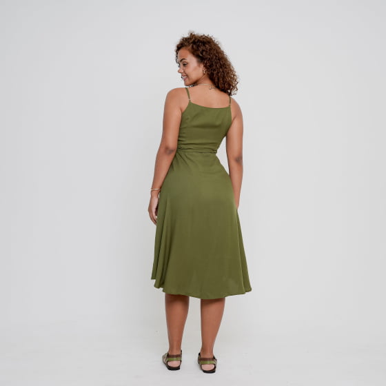 Vestido Brisa Verde Militar