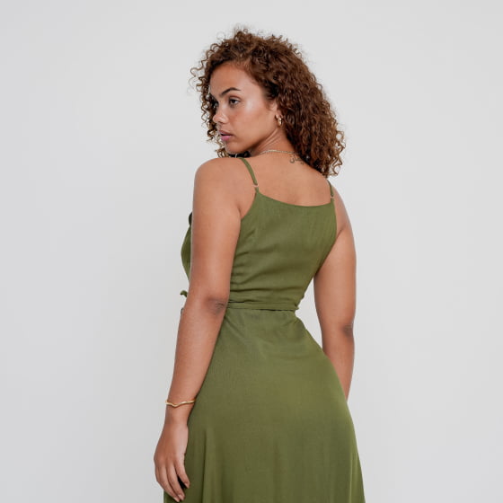 Vestido Brisa Verde Militar