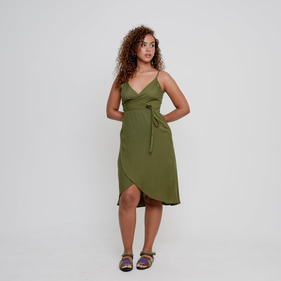 Vestido Brisa Verde Militar