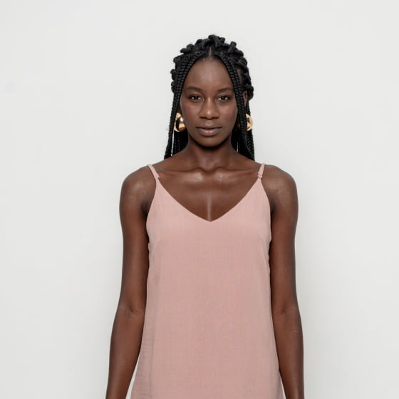 Vestido Sossego Rosé 
