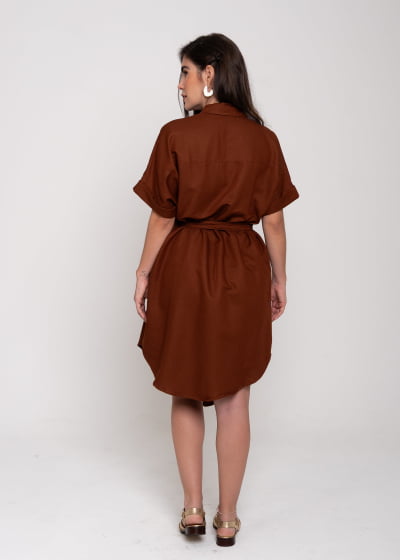 Chemisie Oversized Enlace Cacau // tecido sustentável