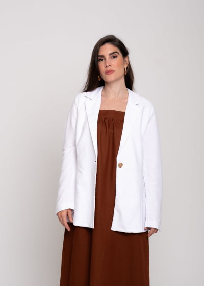 Blazer Aconchego Branco // Tecido sustentável 