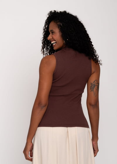 Blusa Acalento Marrom