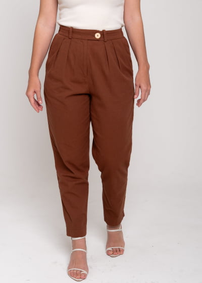 Calça Alfaiataria Elo Cacau Eco // Algodão BCI