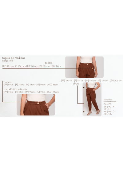 Calça Alfaiataria Elo Cacau Eco // Algodão BCI