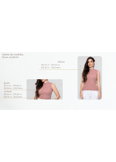 Blusa Acalento Goiaba