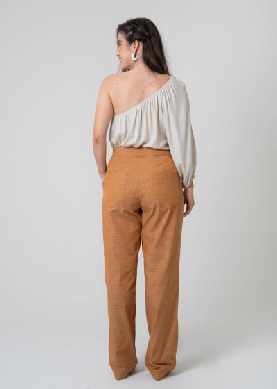 Calça Alfaiataria Conexão Mostarda