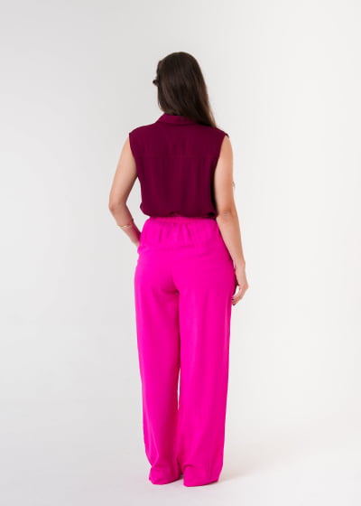 Calça Pantalona Aura Pink