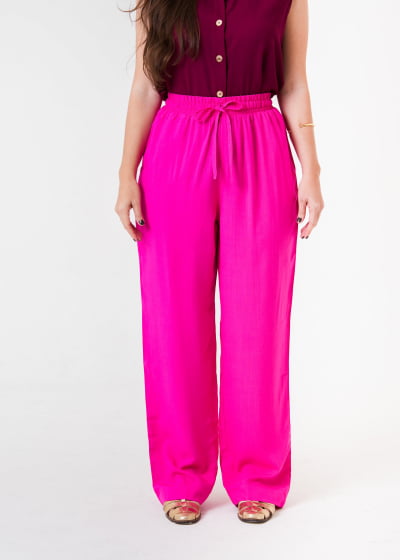 Calça Pantalona Aura Pink