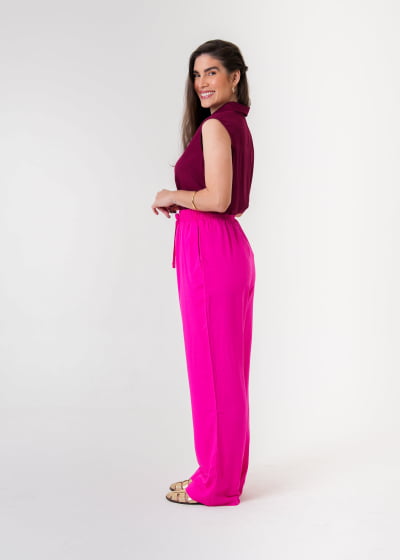 Calça Pantalona Aura Pink