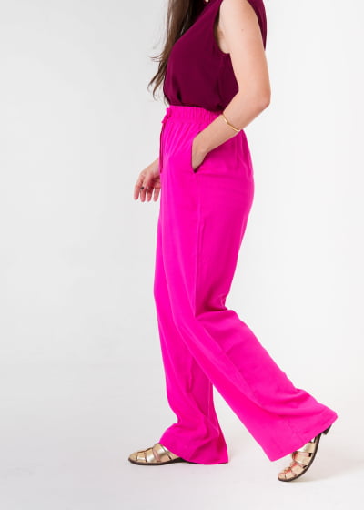 Calça Pantalona Aura Pink