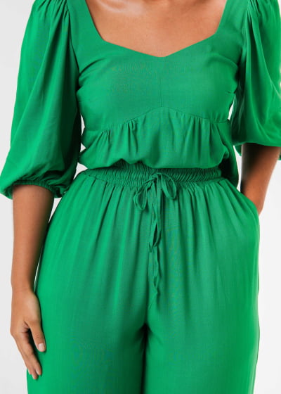 Calça Pantalona Aura Verde