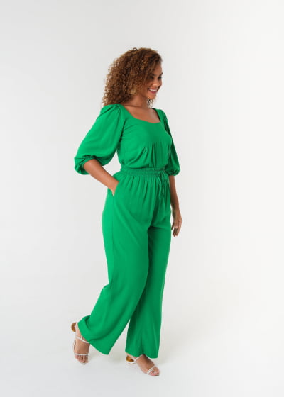 Calça Pantalona Aura Verde