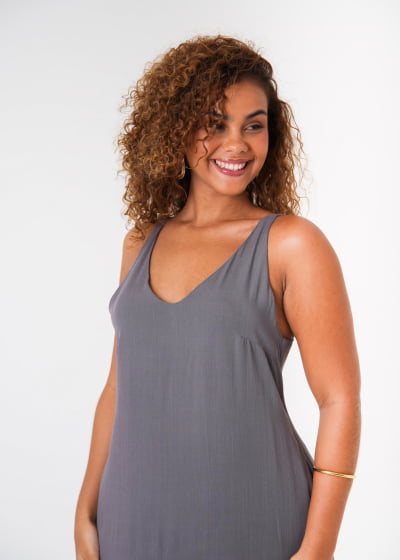 Vestido Balanço Cinza