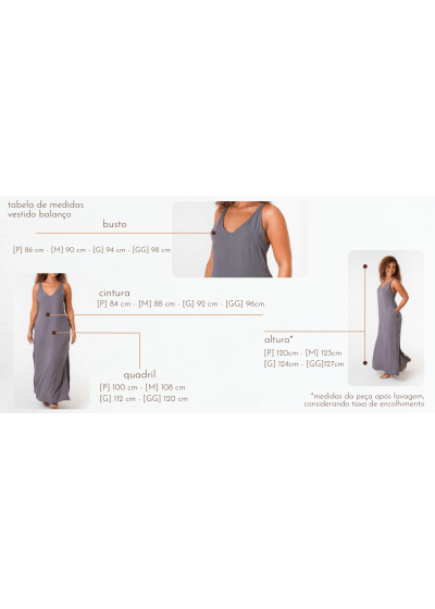Vestido Balanço Cinza