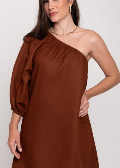 Vestido Unic Cacau// Tecido sustentável 