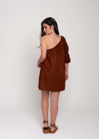Vestido Unic Cacau// Tecido sustentável 
