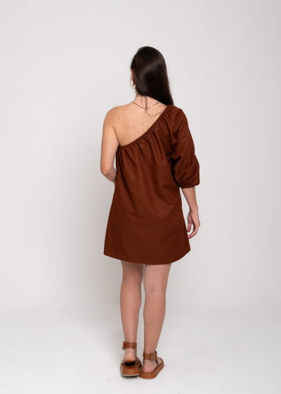 Vestido Unic Cacau// Tecido sustentável 