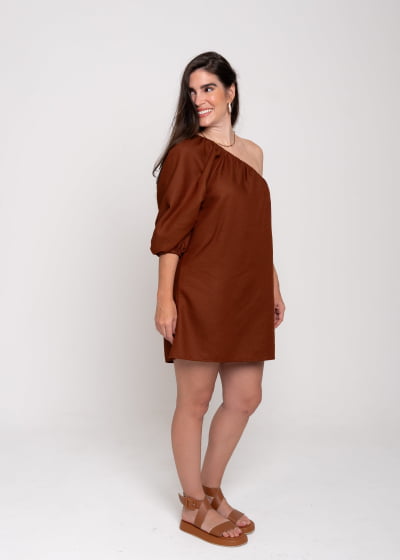 Vestido Unic Cacau// Tecido sustentável 